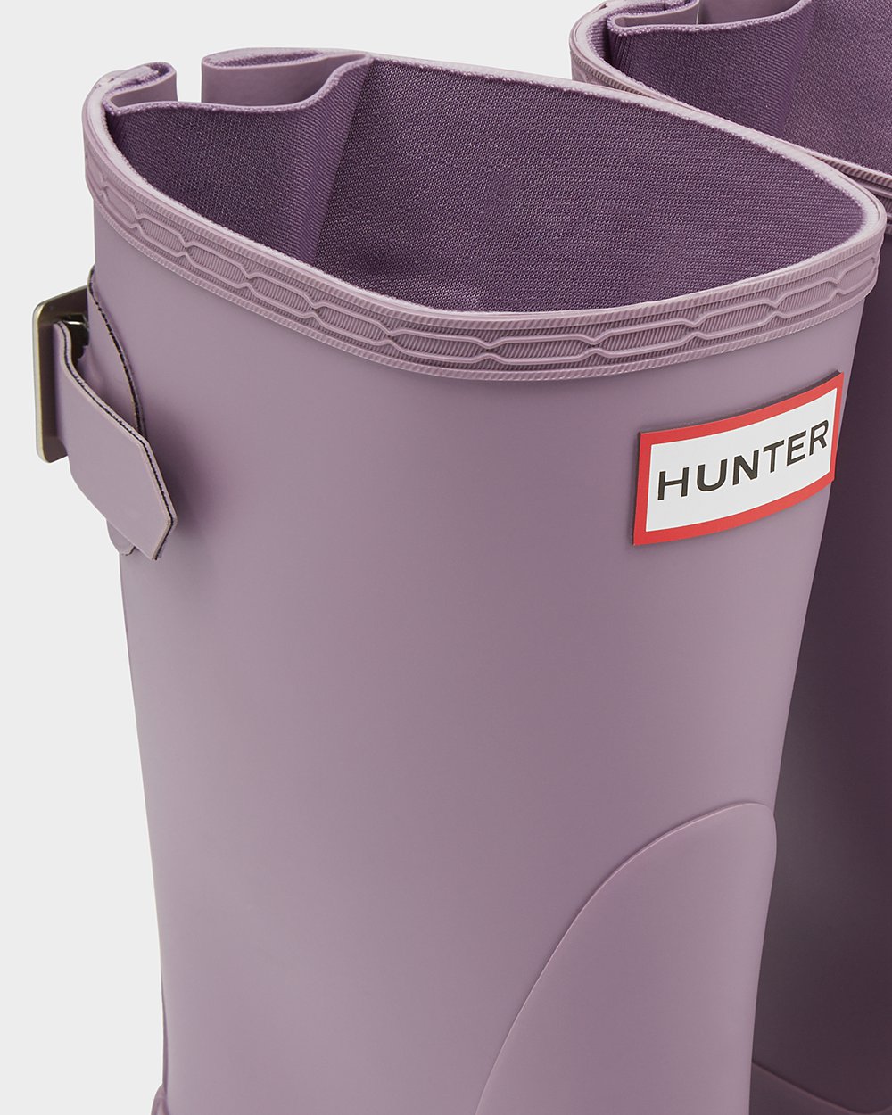 Hunter Original Back Adjustable Short Rain Boots - Shop Online Womens Purple - QTFDKP594